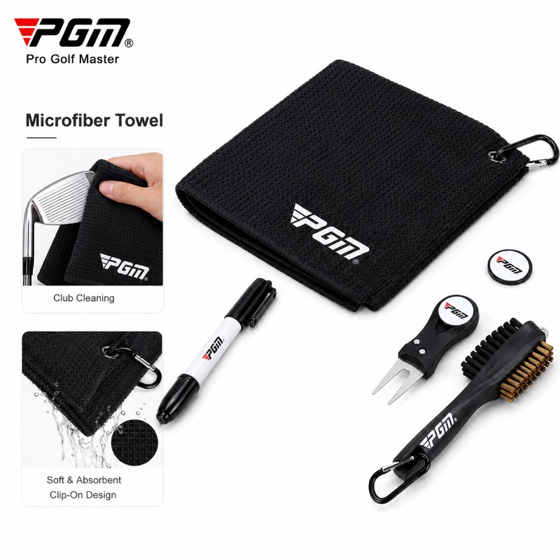 طقم تنظيف مضارب الجولف من PGM، - مراجعة Golf Towel وسعره