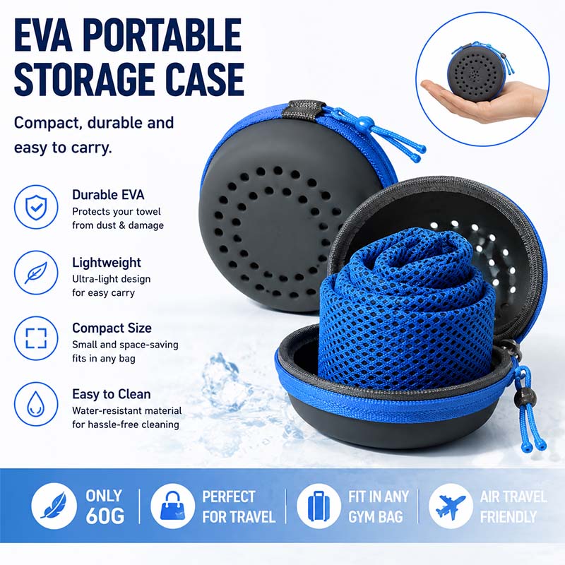 منشفة تبريد فورية مع حافظة EVA - مراجعة Golf Towel وسعره